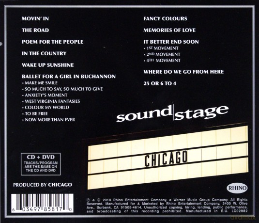 Chicago: Chicago II - Live On Soundstage [CD]+[DVD]