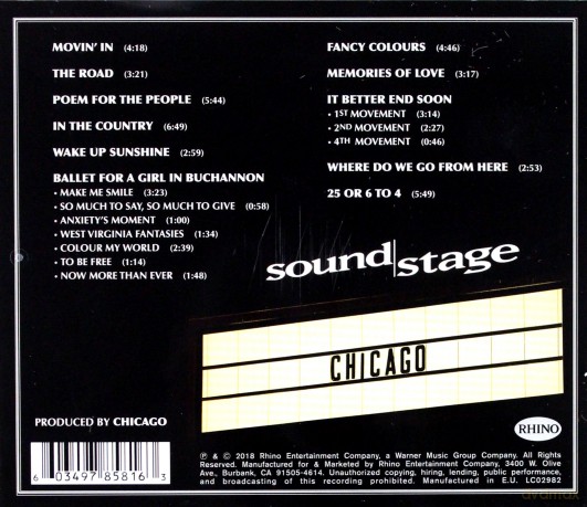 Chicago: Chicago II - Live On Soundstage [CD]