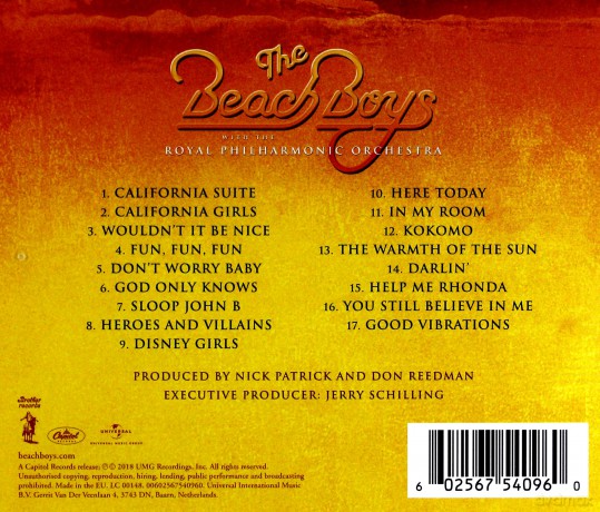 The Beach Boys: Orchestral With The Royal Philharmonic [CD]