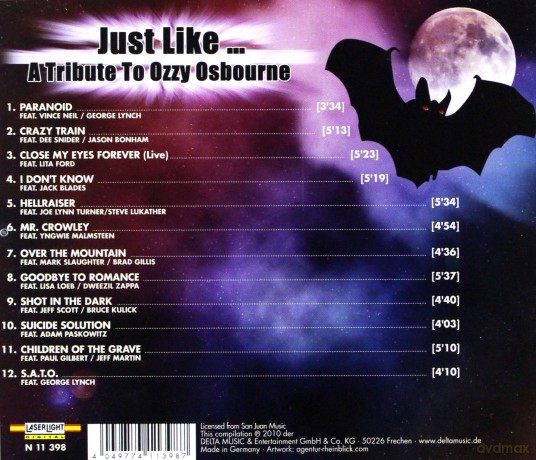 Just Like A Tribute To Ozzy Osbourne [CD]