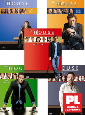 Dr House sezony 1+2+3+4+5 Pakiet [24DVD]