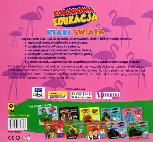 Ptaki świata. Kolorowa edukacja - Michał Kryciński [KSIĄŻKA]