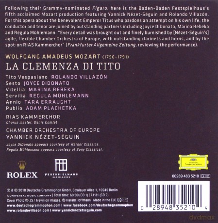 Rolando Villazon: Mozart La Clemenza Di Tito [2CD]