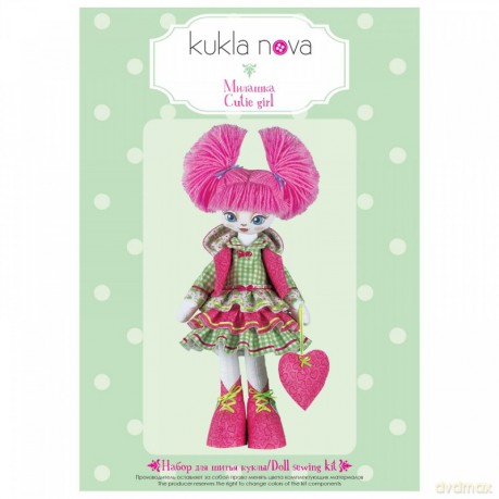 KUKLA NOVA Lalka DYI Różowowłosa