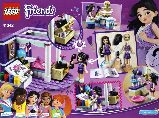 LEGO Friends Sypialnia Emmy (41342) [KLOCKI]