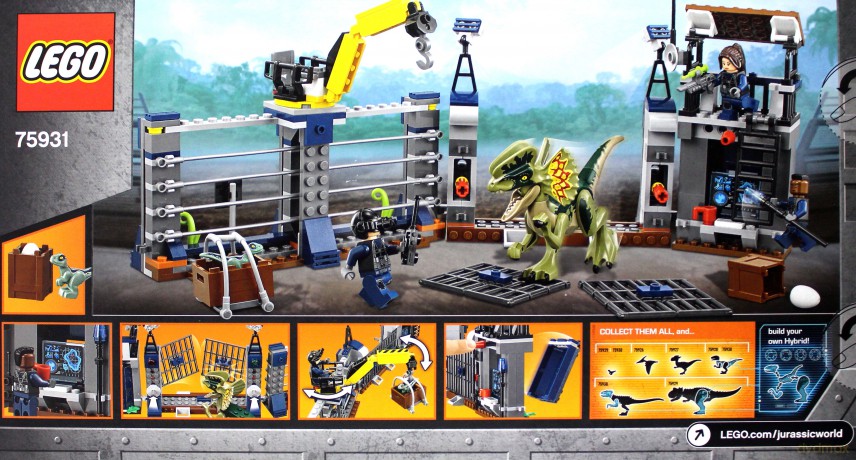 LEGO Jurassic World Atak dilofozaura na posterunek (75931) [KLOCKI]