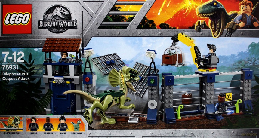 LEGO Jurassic World Atak dilofozaura na posterunek (75931) [KLOCKI]