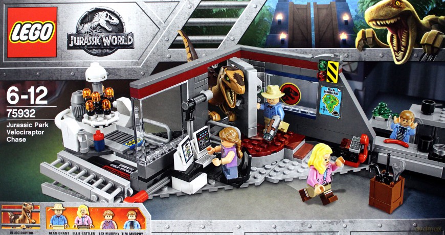LEGO Jurassic World Pościg raptorów (75932) [KLOCKI]