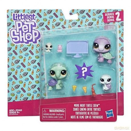 Littlest Pet Shop, Rodzina zwierzaków Filmowa noc Żółwi [FIGURKA]