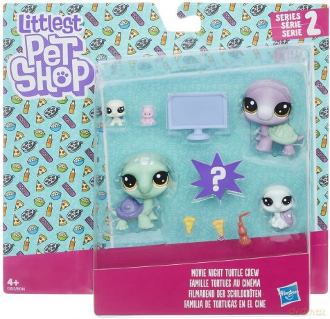 Littlest Pet Shop, Rodzina zwierzaków Filmowa noc Żółwi [FIGURKA]