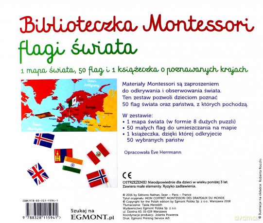 Biblioteczka Montessori. Flagi świata [KSIĄŻKA]