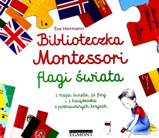 Biblioteczka Montessori. Flagi świata [KSIĄŻKA]