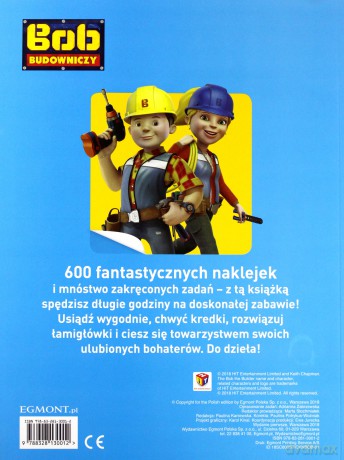 Bob Budowniczy. 600 naklejek - Adrianna Zabrzewska [KSIĄŻKA]
