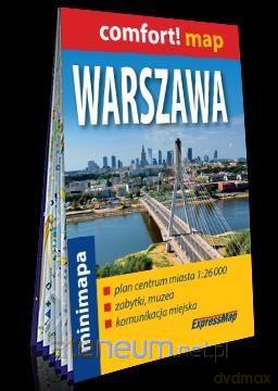 Comfort!map Warszawa 1:26 000 plan, mini 2018