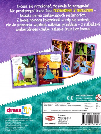 Disney Księżniczka. Przebieranki z naklejkami [KSIĄŻKA]