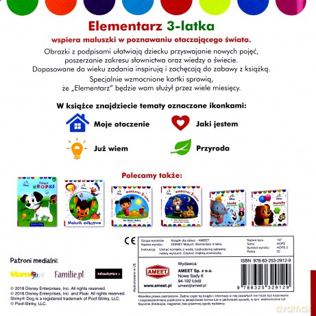 Disney Maluch. Elementarz 3-latka [KSIĄŻKA]