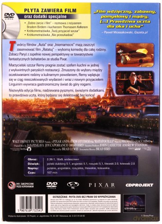 Ratatuj (Kolekcja Klasyki Pixara) (Disney) [DVD]