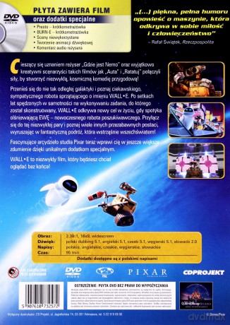 Wall-E (Kolekcja Klasyki Pixara) (Disney) [DVD] (Walle)