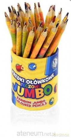 Kredki ołówkowe tęczowe Jumbo (36 szt)