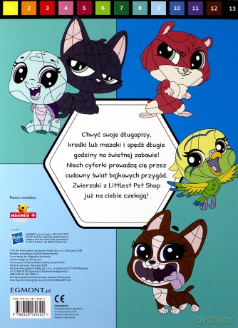 Littlest Pet Shop. Pokoloruj według kodu [KSIĄŻKA]