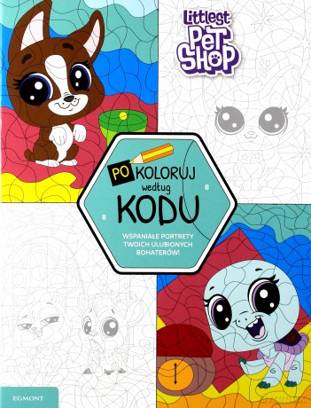 Littlest Pet Shop. Pokoloruj według kodu [KSIĄŻKA]