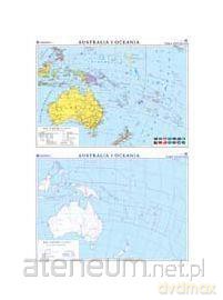 Mapa - Australia i Oceania. Polityczna