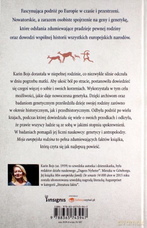 Moja europejska rodzina. Pierwsze 54 000 lat - Karin Bojs [KSIĄŻKA]