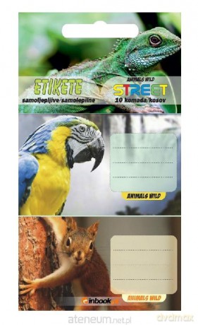 Naklejki na zeszyt Animals 10/1