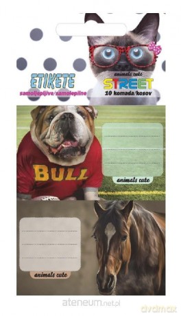 Naklejki na zeszyt Animals II 10/1