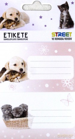 Naklejki na zeszyt Animals II 10/1