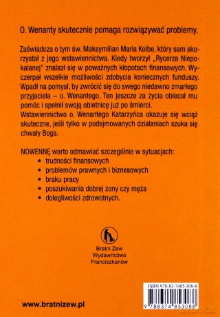 Nowenna za wstawiennictwem o Wenantego Katarzyńca [KSIĄŻKA]