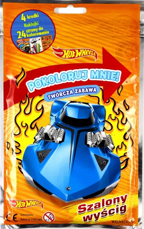 Pokoloruj mnie. Szalony wyścig. Hot Wheels [KSIĄŻKA]