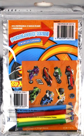 Pokoloruj mnie. Szalony wyścig. Hot Wheels [KSIĄŻKA]