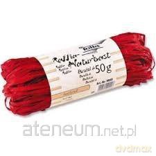 Rafia naturalna 50 g czerwona