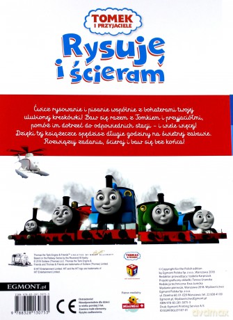 Rysuję i ścieram. Tomek i przyjaciele. [KSIĄŻKA]