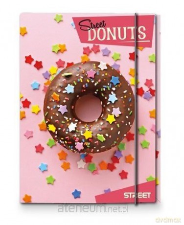 Teczka A4 z gumką Donuts