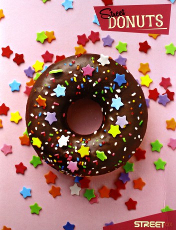 Teczka A4 z gumką Donuts