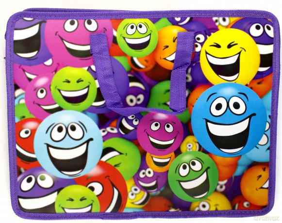 Teczka na prace plastyczne z nadrukiem Smile