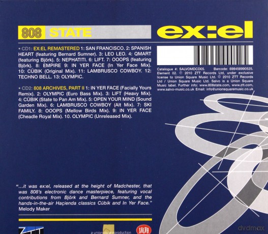 808 State: Ex:El [2CD]