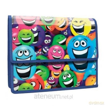 Teczka z klapką na rzepy A4 PP Smile