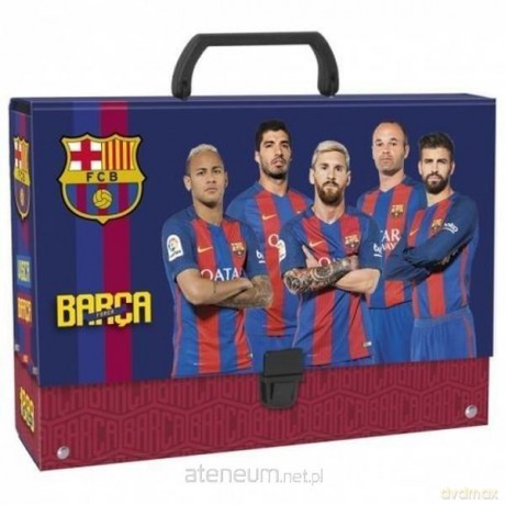 Teczka z rączką gruba FC Barcelona