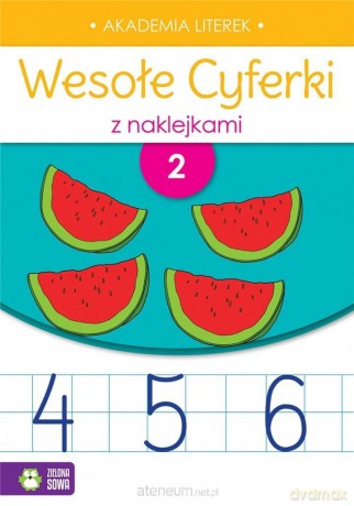 Wesołe cyferki z naklejkami. Zeszyt 2 [KSIĄŻKA]