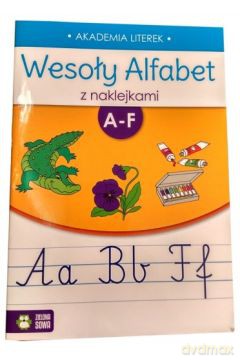 Wesoły alfabet z naklejkami A-F [KSIĄŻKA]