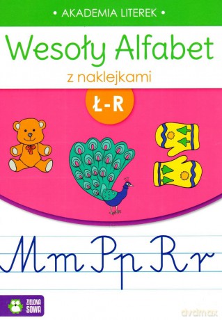 Wesoły alfabet z naklejkami Ł-R [KSIĄŻKA]