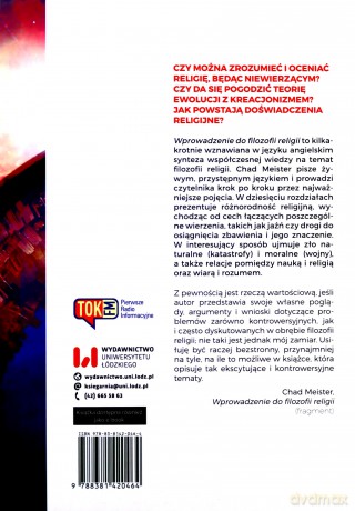 Wprowadzenie do filozofii religii - Chad Meister [KSIĄŻKA]