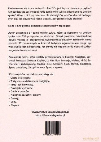 Zdrowe zamienniki cukru. 151 przepisów - Przemysław Muszyński [KSIĄŻKA]