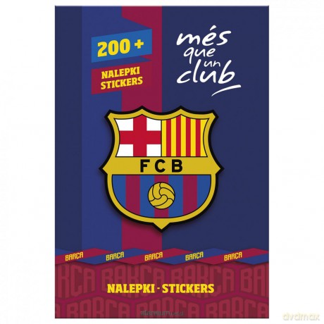 Zestaw nalepek w teczce 200 FC Barcelona