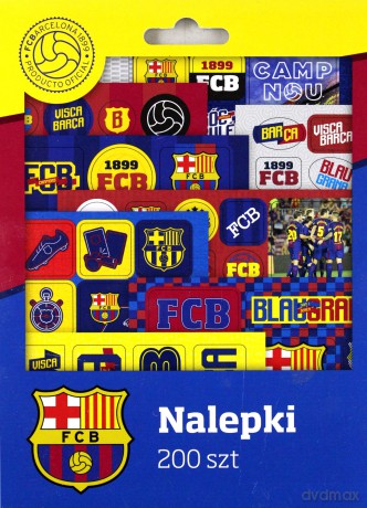 Zestaw nalepek w teczce 200 FC Barcelona