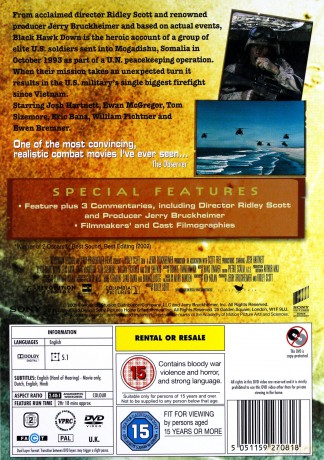 Black Hawk Down (Helikopter w ogniu) [DVD]