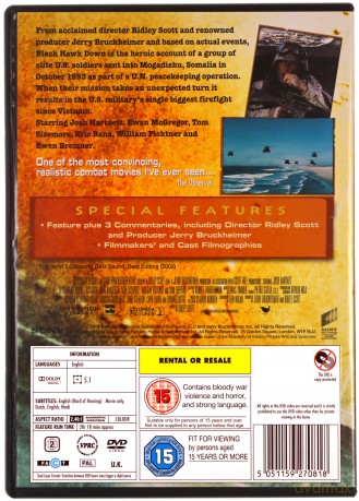 Black Hawk Down (Helikopter w ogniu) [DVD]